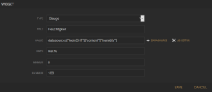 Freeboard.io Widget 2